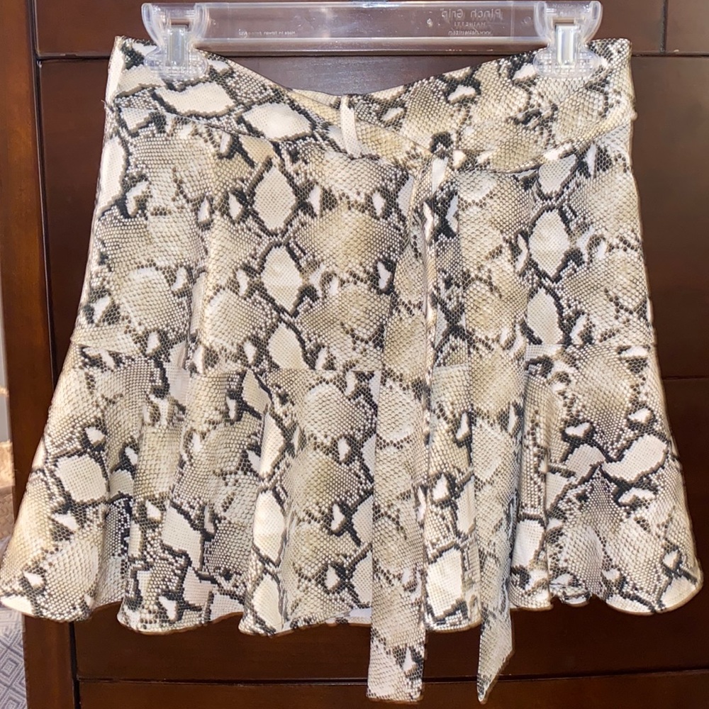 Zara snake print skirt